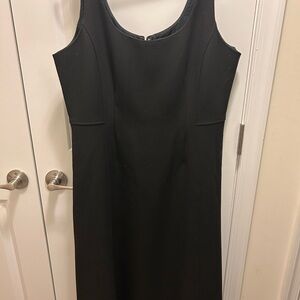 Ann Taylor Elegant Black Midi Dress